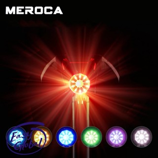 Meroca ไฟท้ายจักรยาน กันน้ํา ชาร์จ USB 7 สี