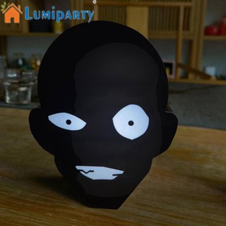 Lumiparty โคมไฟกลางคืน 0.2w ป้องกันดวงตา แบตเตอรี่ในตัว สีดํา สําหรับตกแต่งหอพัก ข้างเตียง โต๊ะ