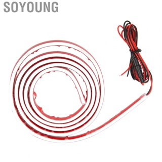 Soyoung 12V 10W Car Hood  Strip Lights 70.86inch Engine Exterior Decorative Light Bar Universal for Cars SUVs Trucks