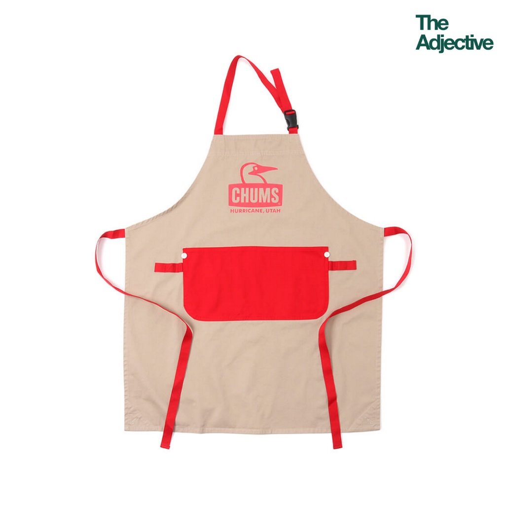 CHUMS Booby Face Apron / ผ้ากันเปื้อน แคมป์ปิ้ง camping unisex สีสันสดใส สไตล์ญี่ปุ่น ผ้าฝ้าย อุปกรณ์แคมป์ปิ้ง ชัมส์