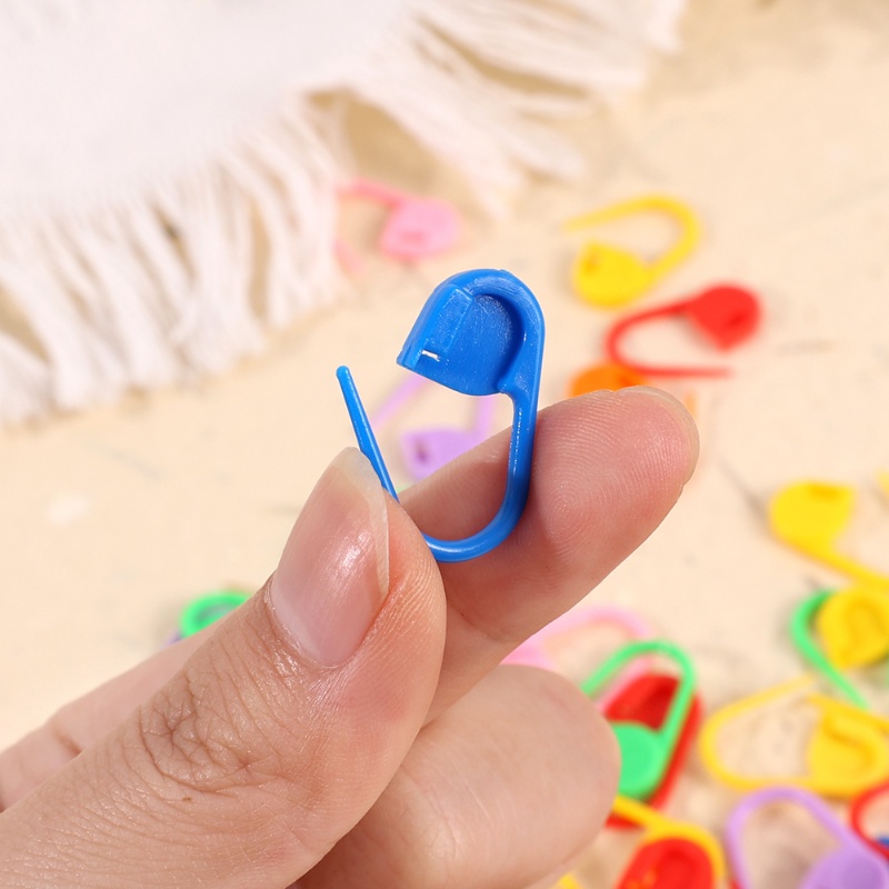 50 ชิ้น ถักโครเชต์ ล็อค ตะเข็บ มาร์กเกอร์ / DIY พลาสติก หมุดสาน ตะเข็บ / เข็ม คลิป เครื่องมือนับ อุปกรณ์