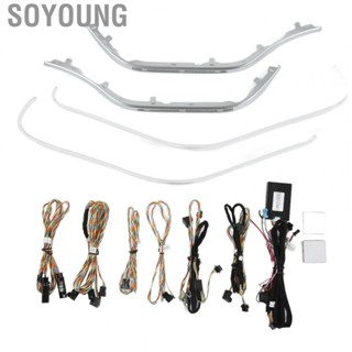 Soyoung 64 Color Ambient Light Kit  Multicolor Car Interior Lights Programming Control Strip Reserved Interface  for Auto Modification