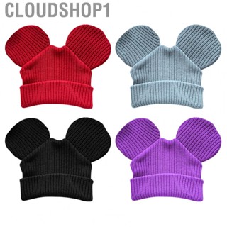 Cloudshop1 Winter Beanie Hat  Soft Comfortable Knitted Hat Lovely Ear Design Stylish  for Daily Wear