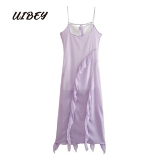 Uibey ขายส่ง ชุดเดรสลูกไม้ แฟชั่น 2613