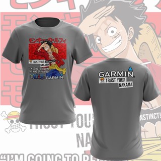 【พร้อมส่ง】Garmin Instinct 2 เสื้อยืดลําลอง แขนสั้น คอกลม พิมพ์ลาย One Piece Luffy Ver.2 สําหรับวิ่งกลางแจ้ง