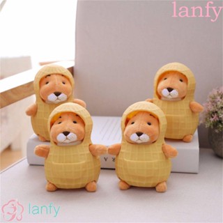 Lanfy หมอนตุ๊กตาหนูถั่วลิสง แบบนิ่ม ของขวัญคริสต์มาส สําหรับเด็ก