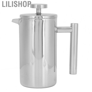 Lilishop Coffee Press  French Press Coffee Maker Double Layer Insulation Portable  for Travel