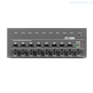 เครื่องผสมเสียงสเตอริโอ 8Channel Line Mixer ขนาดเล็ก