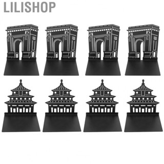 Lilishop Ends  Slip Metal Bookends for Desktop for Office for Study Room