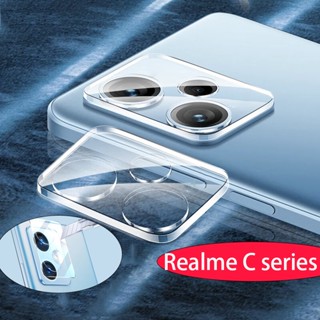 ฟิล์มกระจกนิรภัยกันรอยหน้าจอกล้อง 3D แบบใส HD สําหรับ Realme C53 C55 C33 C35 C15 real me