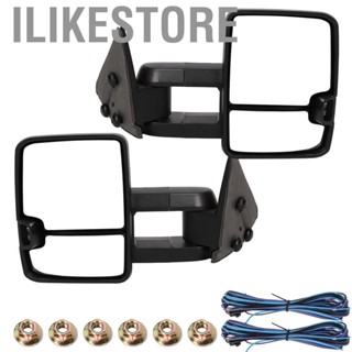 Ilikestore 2pcs/set Power Heated  Signal Towing Mirrors GM1320411 Fit for Silverado Sierra 99-02