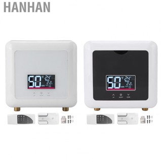 Hanhan Tankless Water Heater  30 To 55 Degrees 7500W Electric Water Heater with Water Heater Bracket for Kitchen