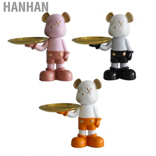 Hanhan Bear Statue Storage Tray  Bear Storage Tray Interesting Decorative  for Living Room