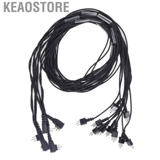 Keaostore Aid Adapter Cable  Double  3 Core  Aid Wire Heat Resistant  for Outdoor