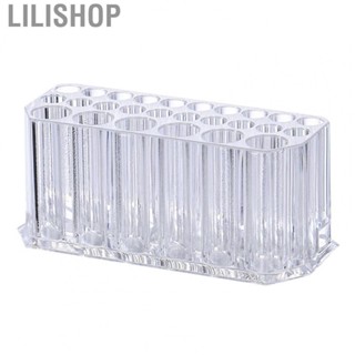 Lilishop Eyeliner Holder Organizer  PS Material 26 Slots Lip Liner Organizer Transparent  for Makeup Brushes for Women