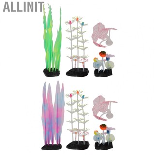 Allinit Fish Tank Coral Decoration Luminous for