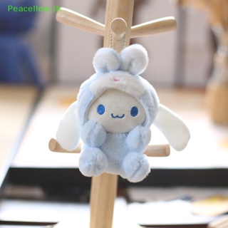 Peacellow พวงกุญแจ จี้ตุ๊กตากระต่าย Sanrio Cinnamoroll Kuromi Melody Pachacco Pom Purin Kawaii น่ารัก สําหรับห้อยกระเป๋าเป้สะพายหลัง