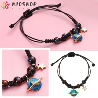 Mioshop สร้อยข้อมือ จี้ดาวเคราะห์จักรวาล ดาวเคราะห์ เครื่องประดับ ของขวัญ โซ่ คู่รัก เพื่อนร่วมชั้น นักเรียน ดาวและดวงจันทร์