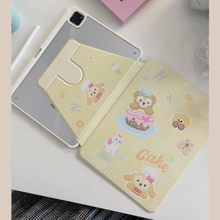 เคสหนังอะคริลิคแข็ง ลายหมีทําอาหาร สําหรับ IPad Mini6 IPad5 6 7 8 9 Air Air1 Air2 Air3 Air4 Air5 10.9 นิ้ว Pro10.5 Pro11 Pro12.9 2018 2020 2021 2022