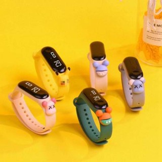 Elementary School Student Electronic Watch Swimming Waterproof Cartoon Boys and Girls Bracelet Kindergarten Children Watch Cute Korean Style IJIs