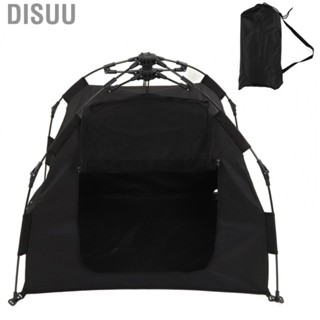 Disuu Portable Foldable Tent  600D Oxford Cloth Camping Tent Black  for Mountaineering