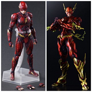 โมเดลฟิกเกอร์ Dc Pa Justice League Film Series Play Arts The Flash Articulado ของเล่นสําหรับเด็ก