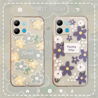 พร้อมส่ง ใหม่ เคสโทรศัพท์มือถือนิ่ม แบบใส กันกระแทก ลายดอกไม้ สีเขียว สีฟ้า สําหรับ Infinix NOTE 30 VIP X6710 NOTE 30 5G X6711 30 Pro X678B NOTE30 4G NOTE30VIP 2023