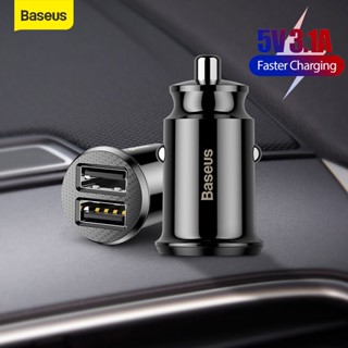 Baseus Mini Dua ที่ชาร์จ USB ในรถยนต์ 3.1A/4.8A ชาร์จเร็ว USB สําหรับ IPhone Xiaomi ในรถยนต์