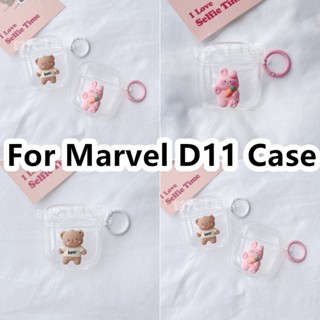 【imamura】เคสหูฟัง แบบนิ่ม ลาย Marvel D11 สามมิติ สําหรับ Marvel D11