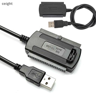 [ceight] สายเคเบิลอะแดปเตอร์แปลง USB 2.0 เป็น IDE สําหรับฮาร์ดไดรฟ์ 2.5 3.5 นิ้ว HD TH