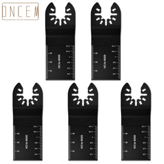 【ONCEMOREAGAIN】Saw Blades 34mm 5PCS Carbon Double Metal Oscillating Multi Tool Universal