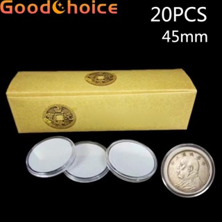 【Good】Cases Holder Plastic Round 20Pcs Adjustable Capsules Clear Set Durable【Ready Stock】