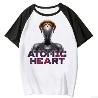 เสื้อท็อป ลายการ์ตูนอนิเมะ Atomic Heart สไตล์ฮาราจูกุ สําหรับผู้หญิง