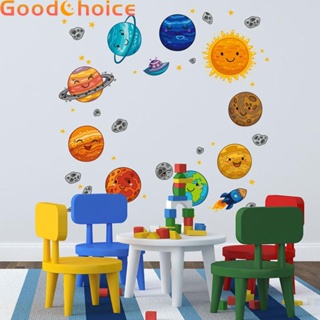 【Good】Wall Stickers Ornament PVC Room Home 5 Sheet Children Kid Bedroom Planet【Ready Stock】