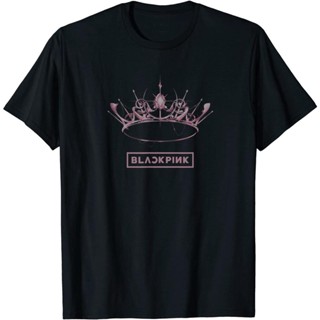 การออกแบบเดิมHOT BLACKPINK The Album Crown Black T-Shirt ใส่ได้ทั้งหญิง ชาย เสื้อยืด ผู้ชาย ผู้หญิง T Shirts  เสื้อยืดเสื้อย เกาหลี