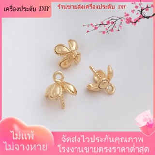 💖เครื่องประดับ DIY ขายส่ง💖จี้คริสตัลไข่มุก ชุบทอง 14k รูปใบโคลเวอร์สี่แฉก สําหรับวางไข่มุก[สร้อยคอ/สร้อยข้อมือ/ต่างหู/กําไลข้อมือ]