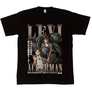 การออกแบบเดิมเสื้อยืด พิมพ์ลายการ์ตูน Levi Ackerman Attack On Titan Final Season Homage Series สําหรับผู้ชายS-5XL