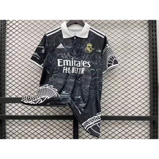 [Fans] 2324 ใหม่ เสื้อกีฬาแขนสั้น ลายทีมฟุตบอล Real Madrid Dragon คุณภาพสูง เวอร์ชั่นไทย 1:1