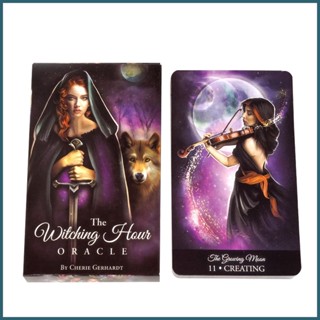 การ์ดเกมกระดาน The Witching Hour Oracle Fate Card Game สําหรับทุกระดับทักษะ