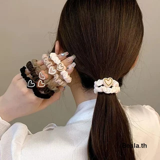 🔥🔥🔥ยางรัดผม รูปหัวใจ รัก เครื่องประดับแฟชั่น สําหรับผู้หญิง