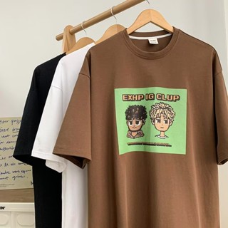 เสื้อยืดคอกลม แขนสั้น พิมพ์ลายการ์ตูนกราฟฟิค แนวสตรีท แฟชั่นฤดูร้อน สไตล์ฮิปฮอป สําหรับผู้ชาย ไซซ์ M~5XL