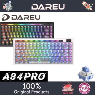 Dareu A84pro คีย์บอร์ดไร้สายบลูทูธ RGB