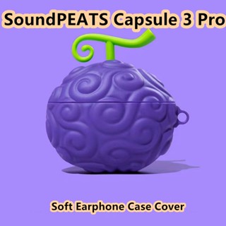 【Ĕĕ】เคสหูฟัง แบบนิ่ม ลายการ์ตูนอนิเมะ สําหรับ Soundpeats Capsule 3 Pro Soundpeats Capsule 3 Pro