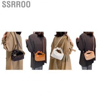 Ssrroo Fuzzy Crossbody Bag  Comfy Handle  Crossbody Bag Free Size Pure Color  for Outing