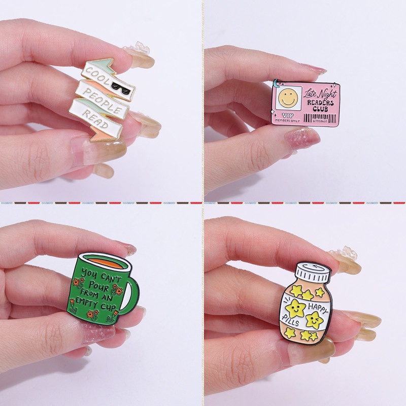 เข็มกลัดเคลือบ รูปขวดนม ชานม ขวดยา 50 แบบ ของขวัญสําหรับเพื่อน - รูปที่ 3