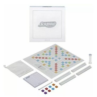 ใหม่ Scrabble Pearl White Tiles Limited Edition โดย Hasbro Board Game SEALED BOX!