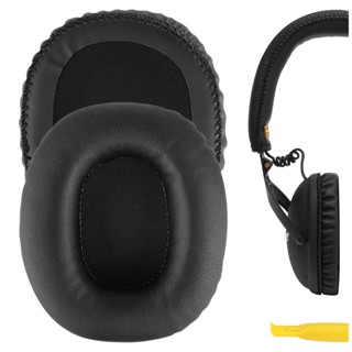 Geekria แผ่นหนังรองหูฟัง แบบเปลี่ยน สําหรับ Marshall Monitor (สีดํา)