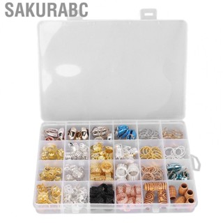 Sakurabc Hair Coil Dreadlocks  Wearproof Durable 258pcs Alloy Beard Jewelry Rings  for Decoration