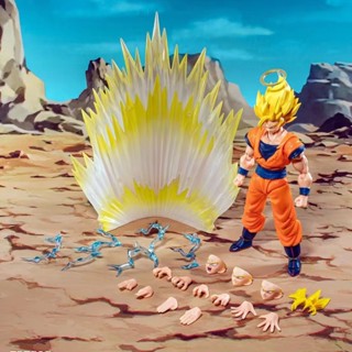 โมเดลฟิกเกอร์ อนิเมะ Dragon Ball Demoniacal Fit DF SHF SSJ2 Goku Majin Buster Super Saiyan ของเล่นสําหรับเด็ก