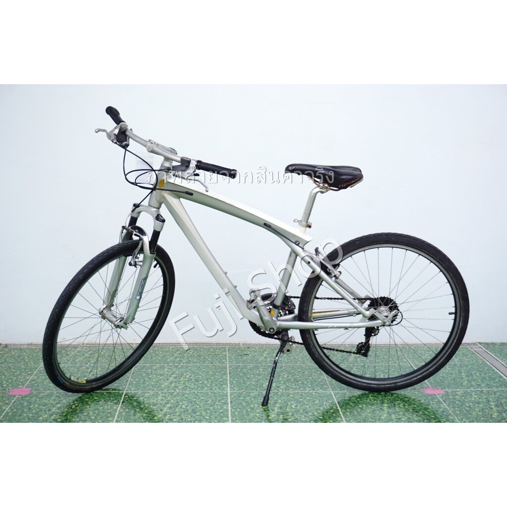 จักรยานเสือภูเขาญี่ปุ่น - ล้อ 26 นิ้ว - มีเกียร์ - อลูมิเนียม - มีโช๊ค - BMW - สีเทา [จักรยานมือสอง]